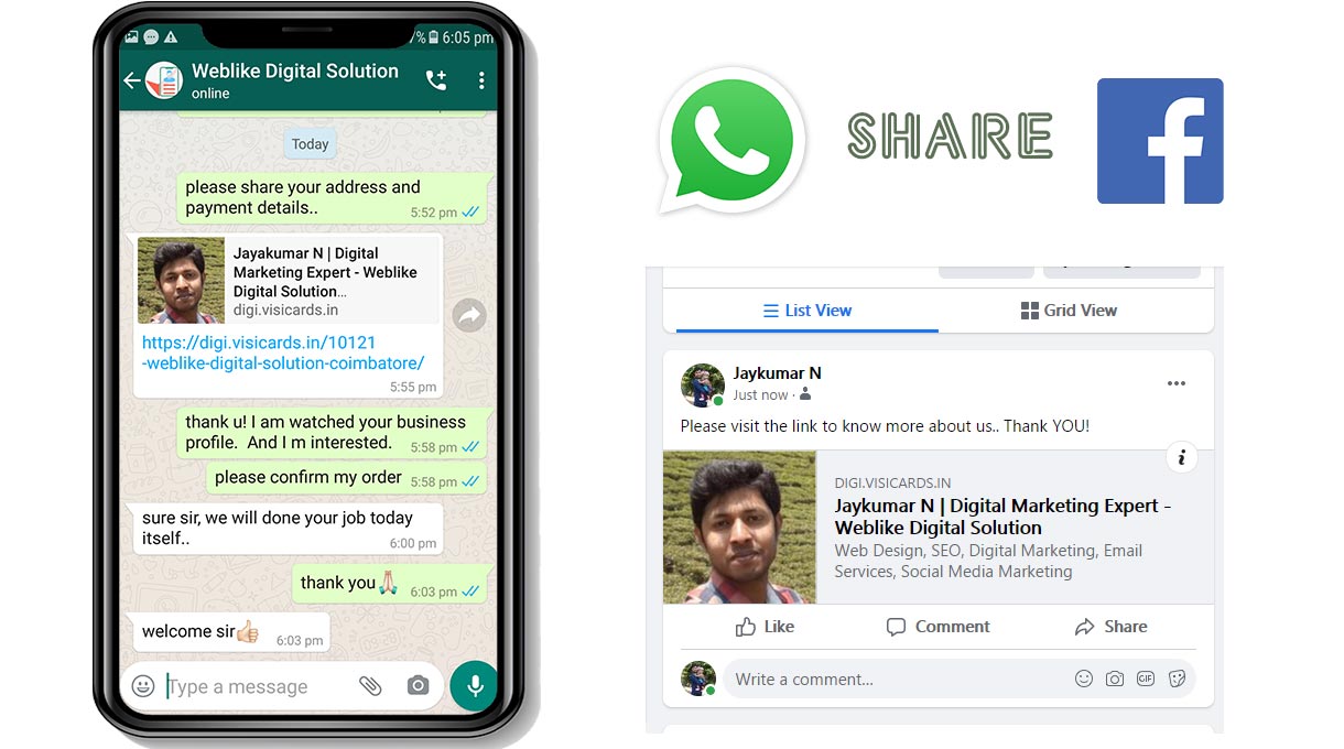 Digital Business Card Websites india